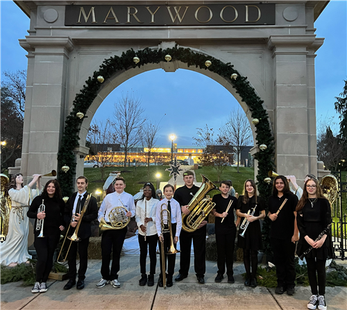 East  & West Junior HS student musicians perform in the Marywood Honors Band Festival